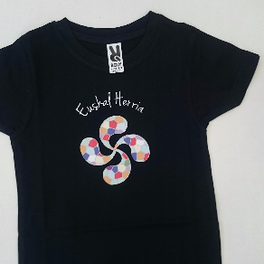 CAMISETA LAUBURU KOLOREA AZUL NAVY NIÑ@