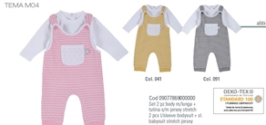 PETO Y CAMISETA RAYAS CHICCO