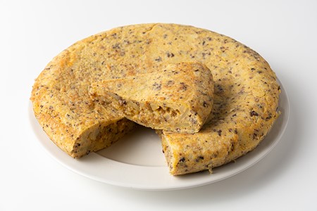 Tortilla de patata artesanal con morcilla de Burgos