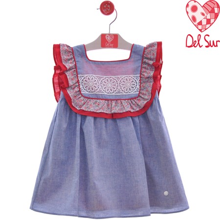 0566 Vestido Indigo Pechera Liberty
