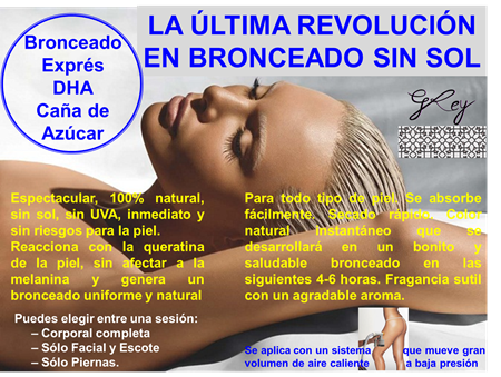 BRONCEADO INSTANTANEO o BRONCEADO DHA o BRONCEADO DE CAÑA DE AZUCAR