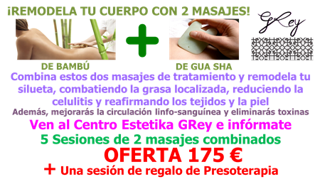 MASAJE BAMBÚ + GUA SHA ¡¡¡OFERTA!!!