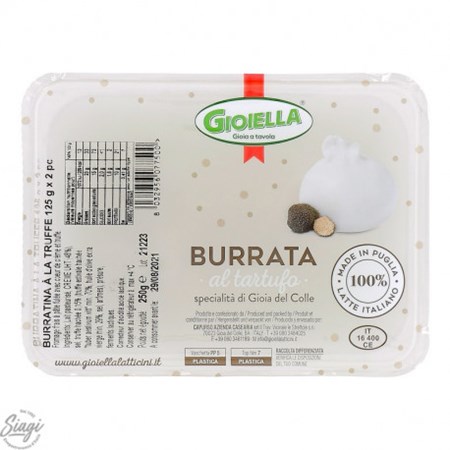 Burrata con trufa negra