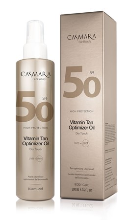 Aceite corporal vitamínico SPF 50. SUNBEAUTY 200ml.