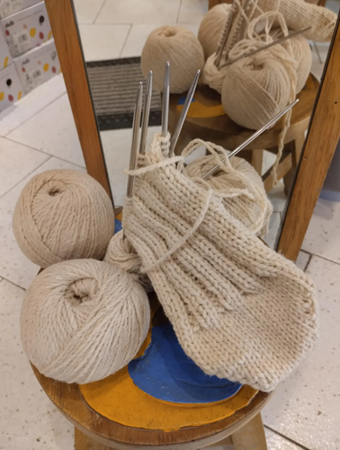 Hilo ovillo para calcetines
