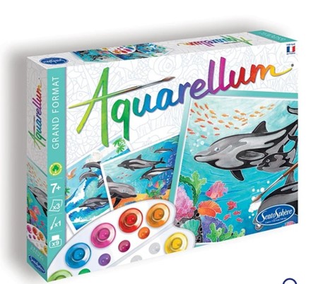 Aquarellum- delfinak