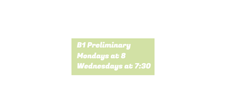 B1 Preliminary