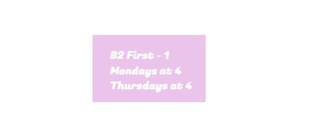 B2 First  Grupo 1